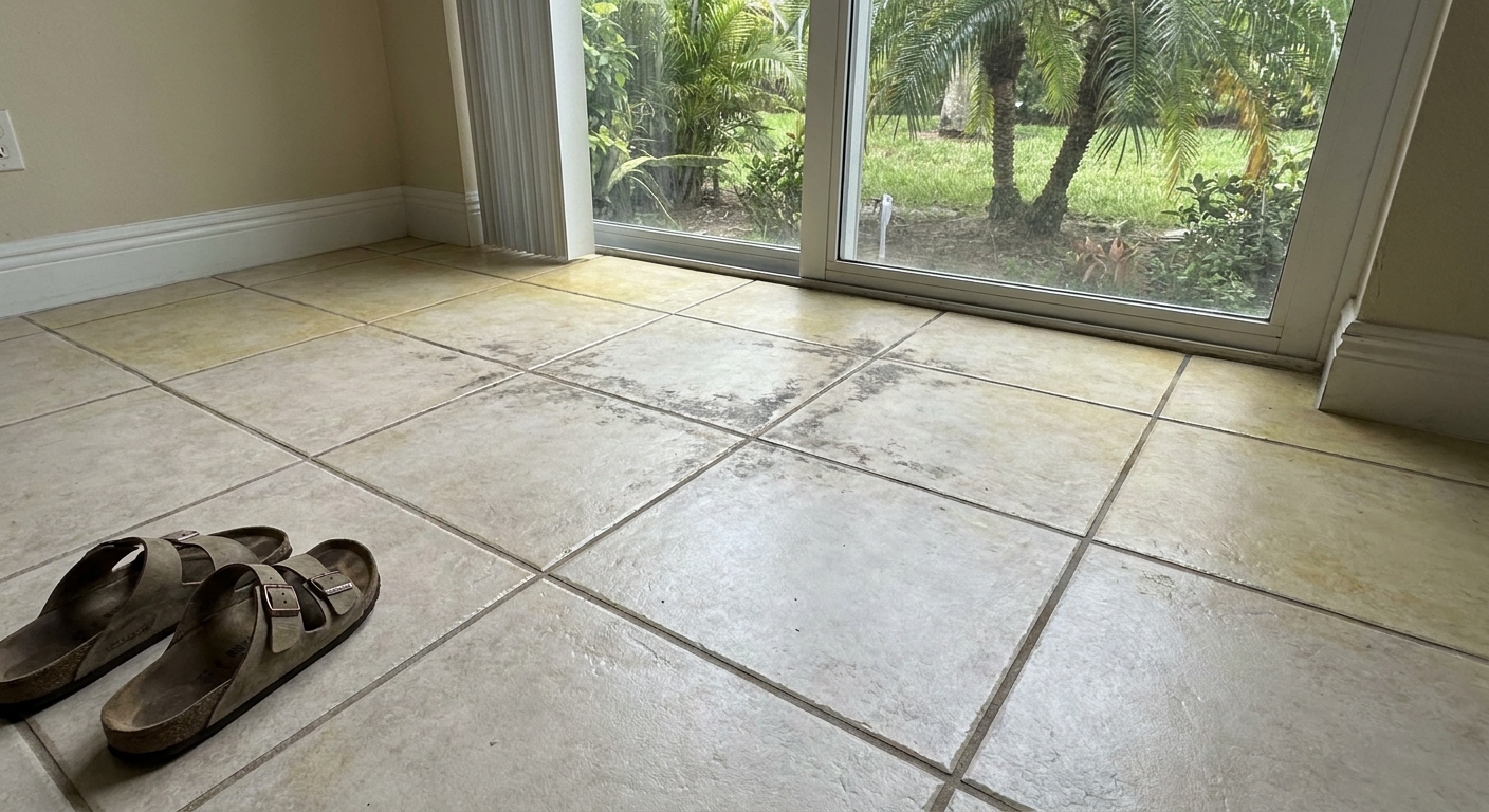 Is Your Tile Floor in Broward County Discolored?