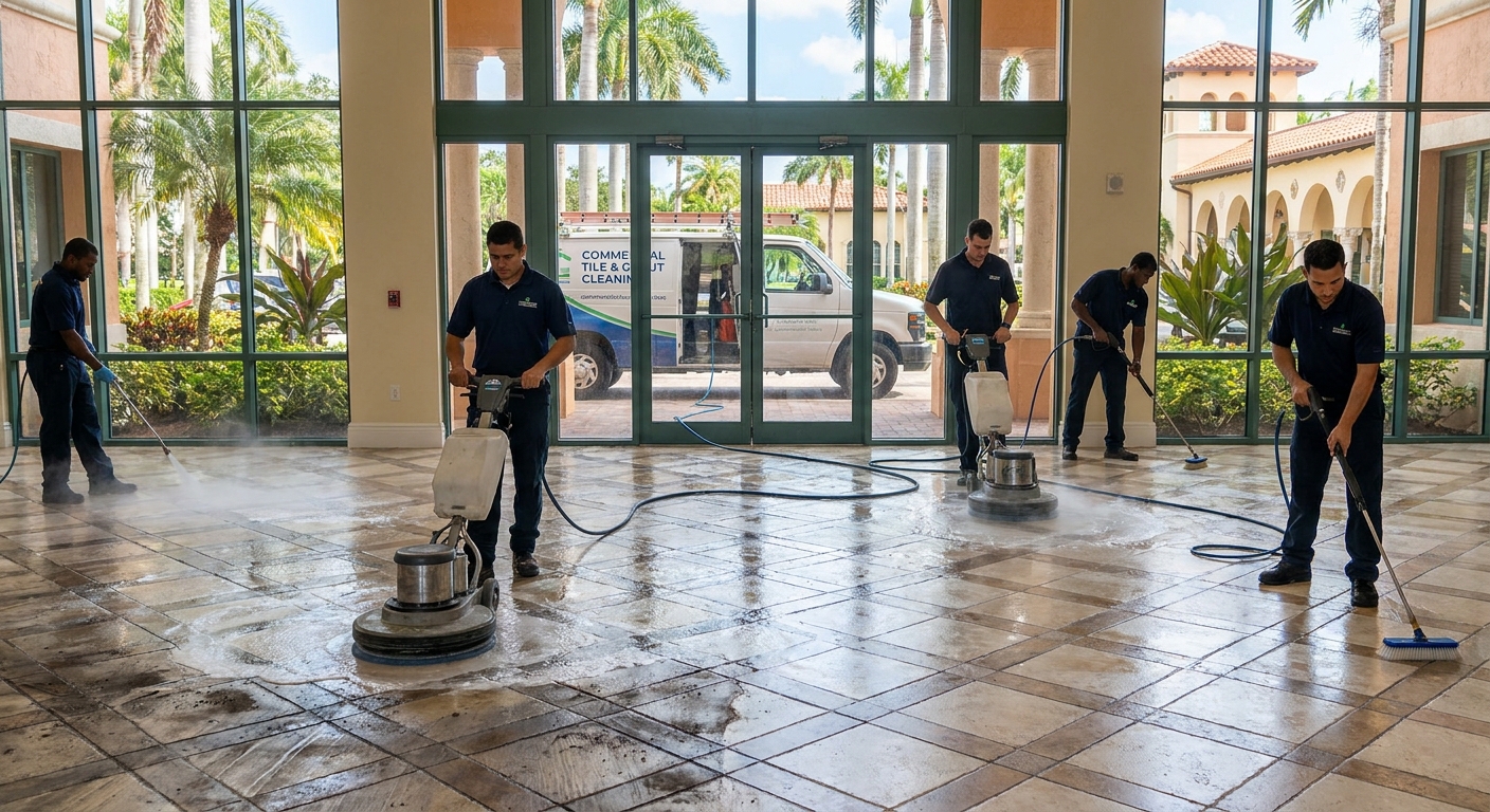 Commercial Tile & Grout Cleaning in Boca Raton
