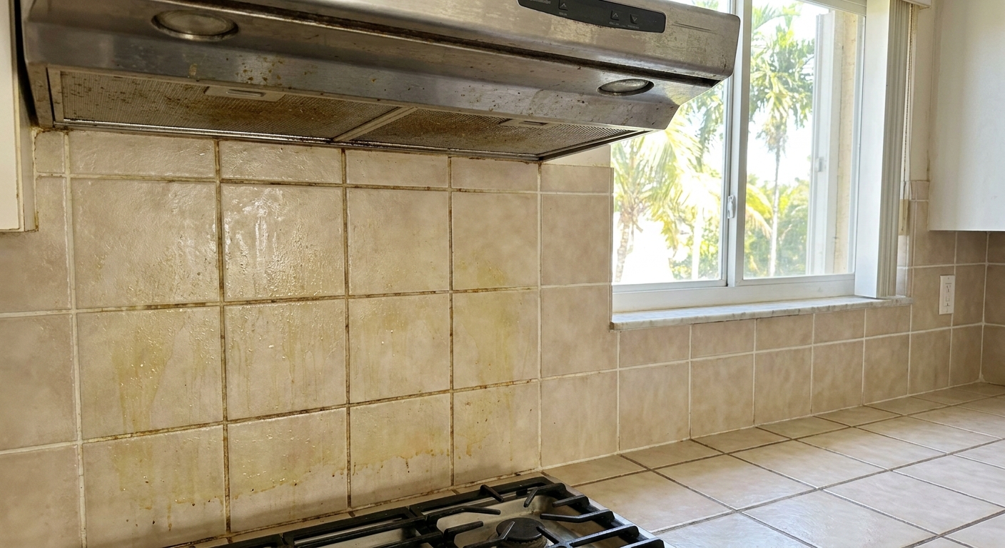 Is Your Kitchen Tile in Broward County Showing Grease Buildup?