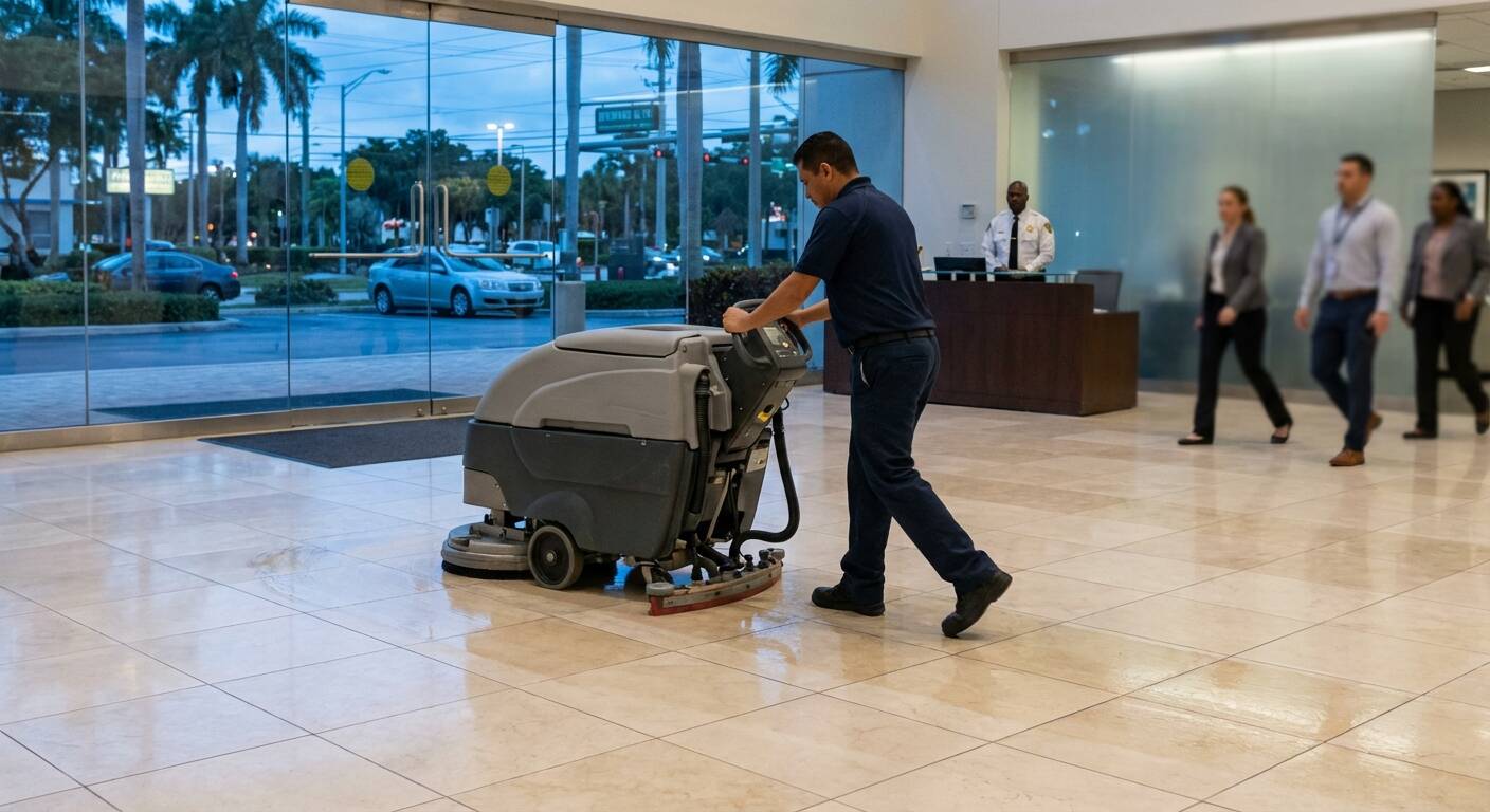 When Businesses in Broward County Schedule Tile Cleaning